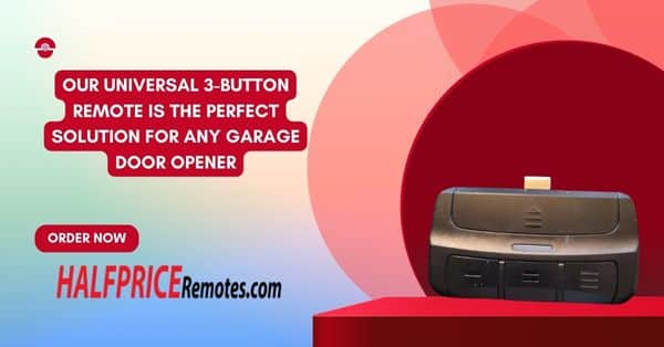 Our Universal 3-Button Remote is the perfect solution for any garage door opener (1)
