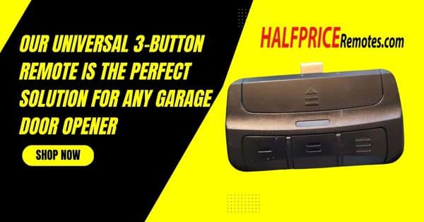 Our Universal 3-Button Remote is the perfect solution for any garage door opener