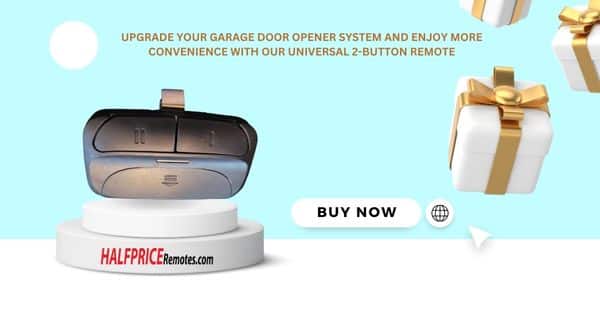 Upgrade your garage door opener system and enjoy more convenience with our Universal 2-Button Remote (1)